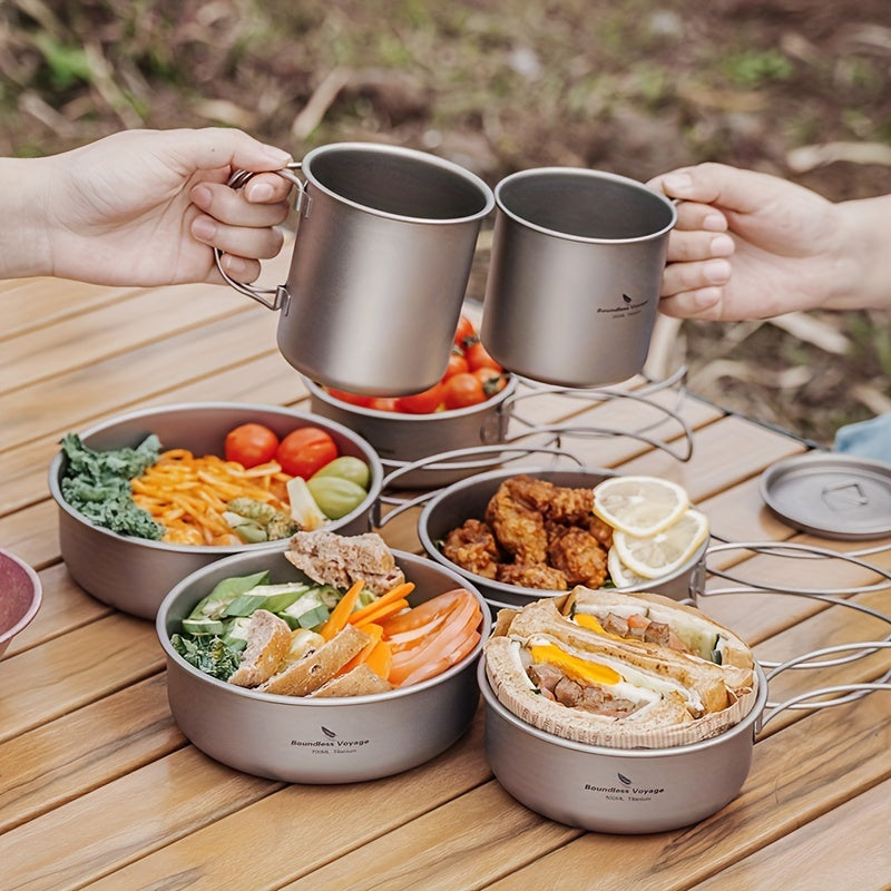 Titanium Bowl And Pot Set