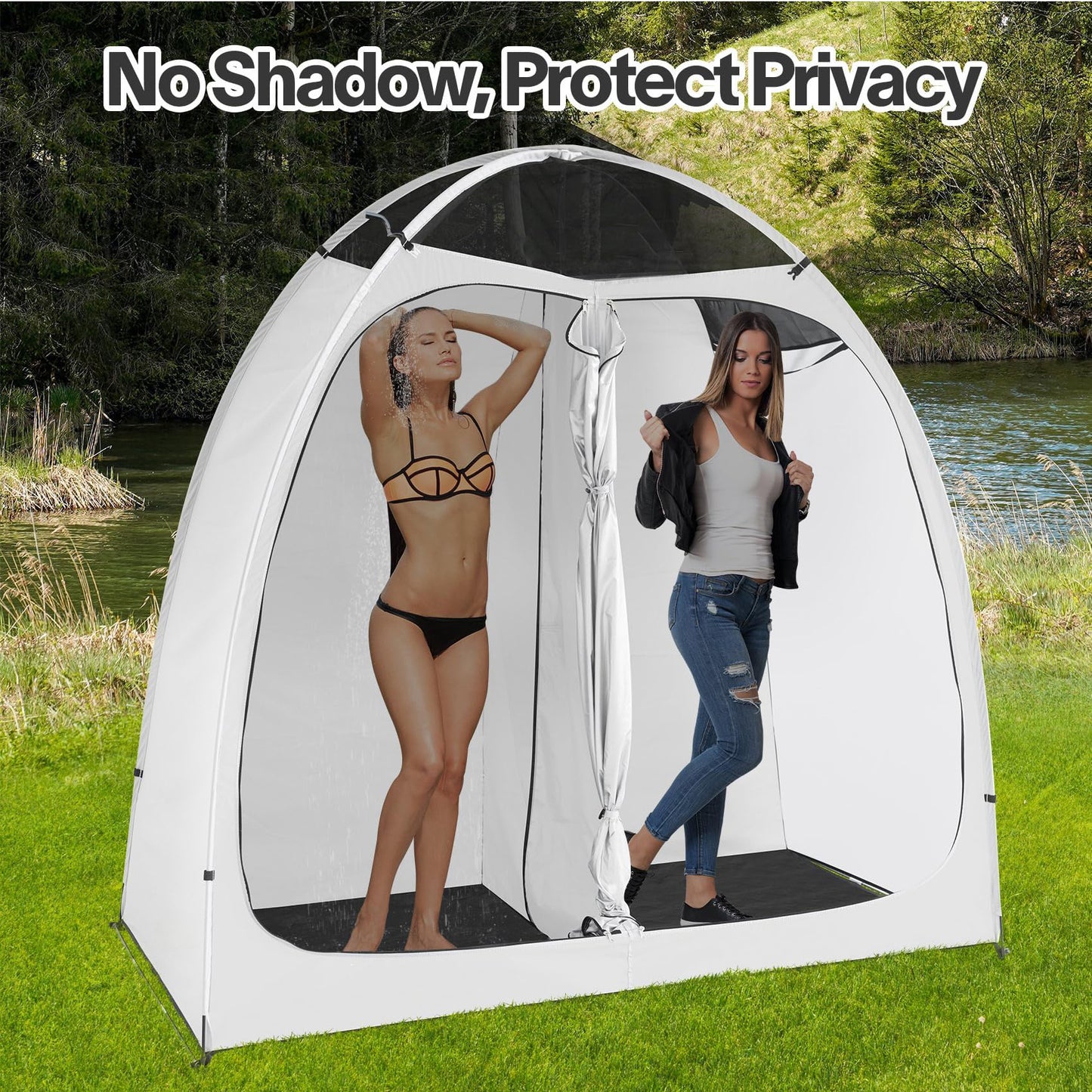 2-Room Pop-Up Privacy Tent