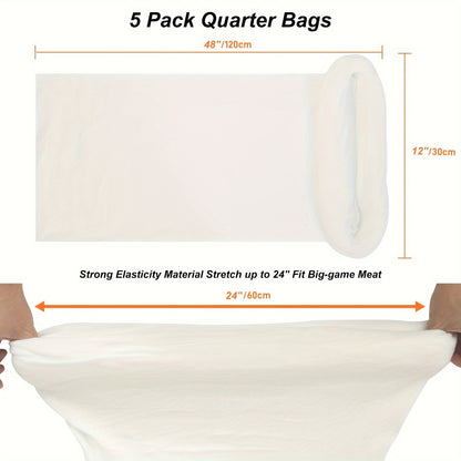 5pcs Heavy Duty Big Game Meat Bags