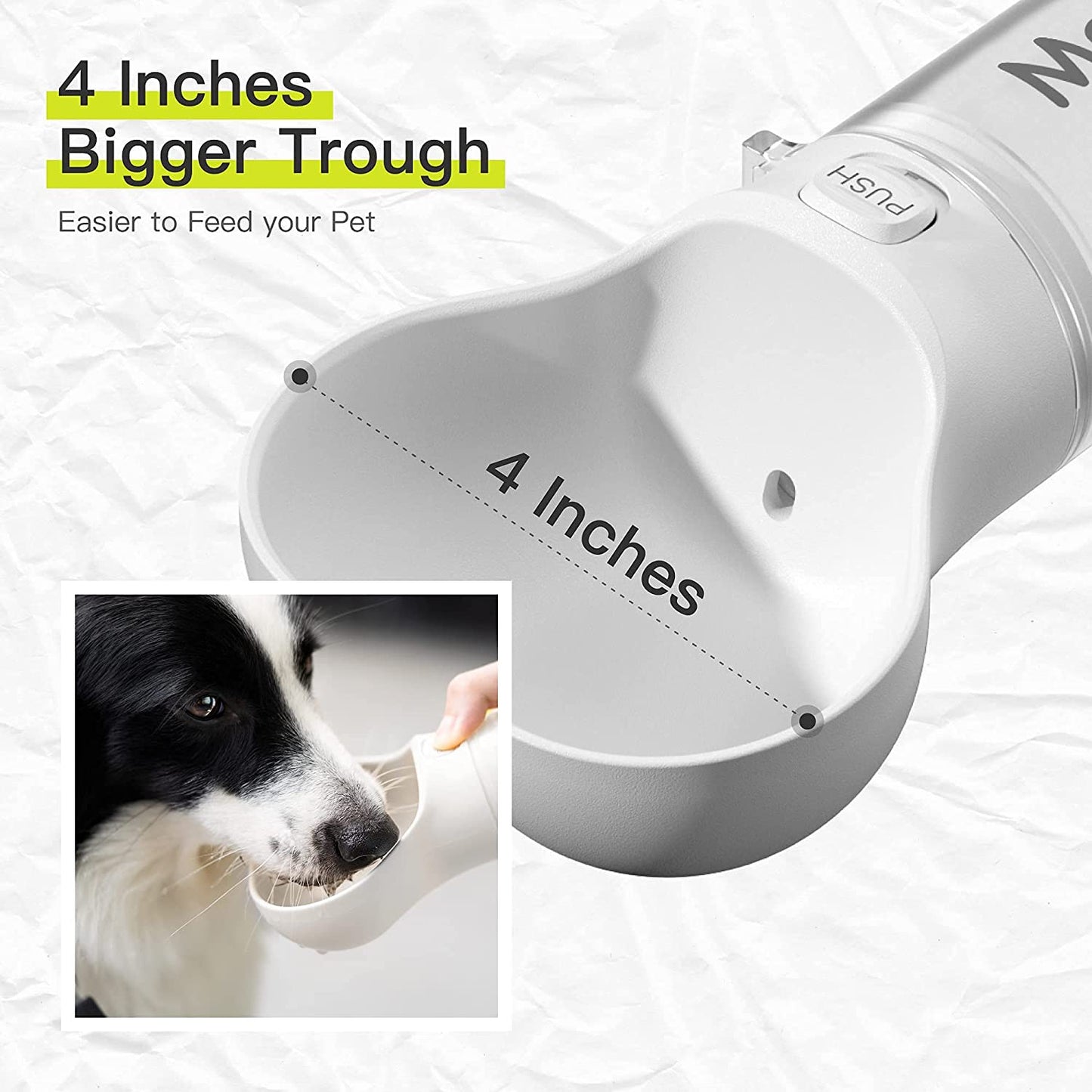 2 in 1 Dog Water Bottle & Feeder Bowl