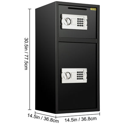 33" Double Door Safe Deposit Box