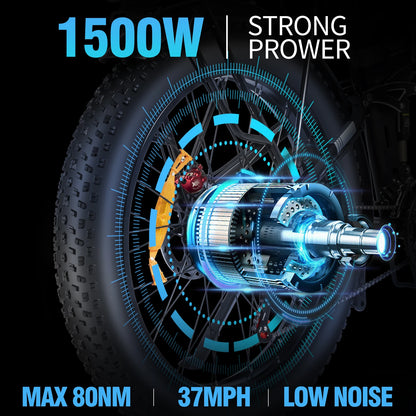 1500W Foldable Electric Bicycle