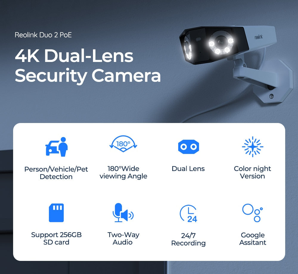 Dual Lens 4K Security Camera