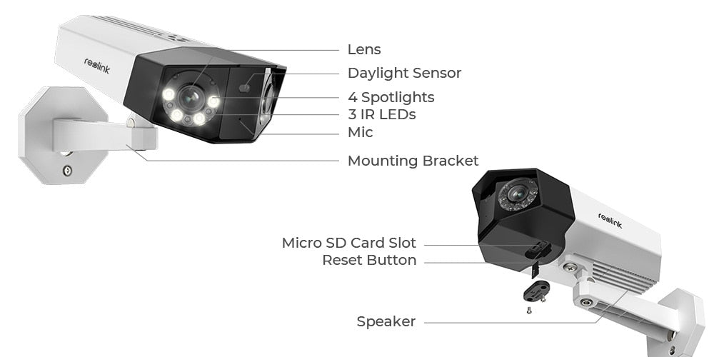 Dual Lens 4K Security Camera