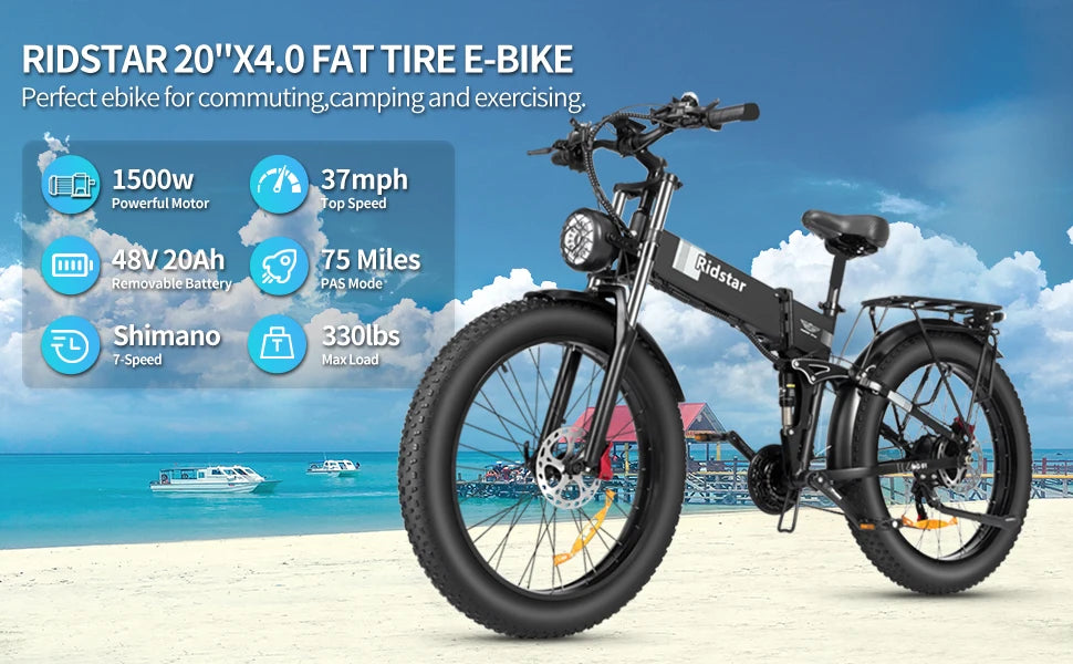 1500W Foldable Electric Bicycle