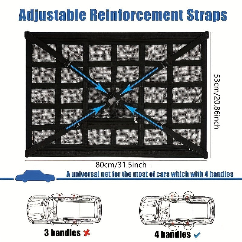 Heavy-Duty Car Ceiling Cargo Net