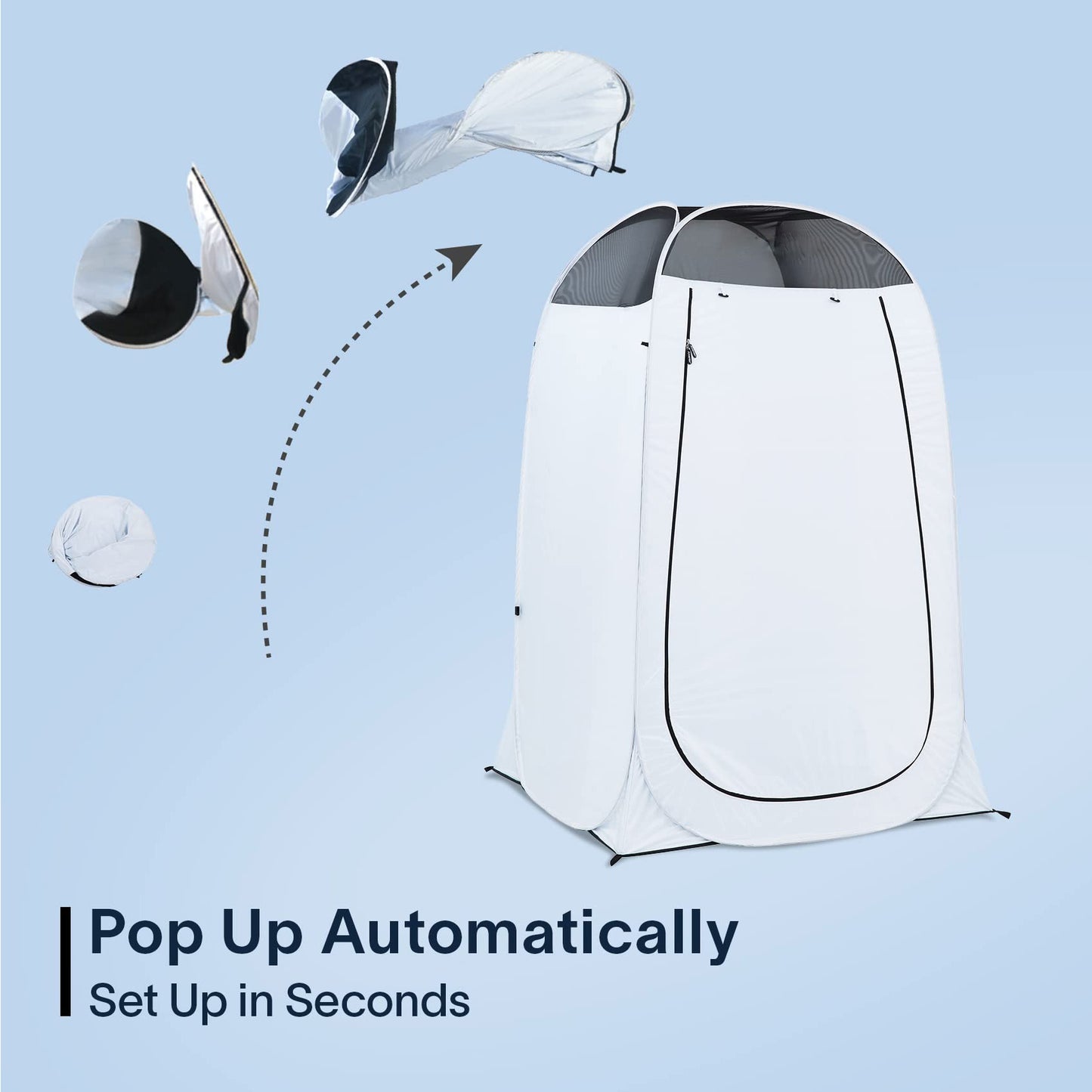 2-Room Pop-Up Privacy Tent