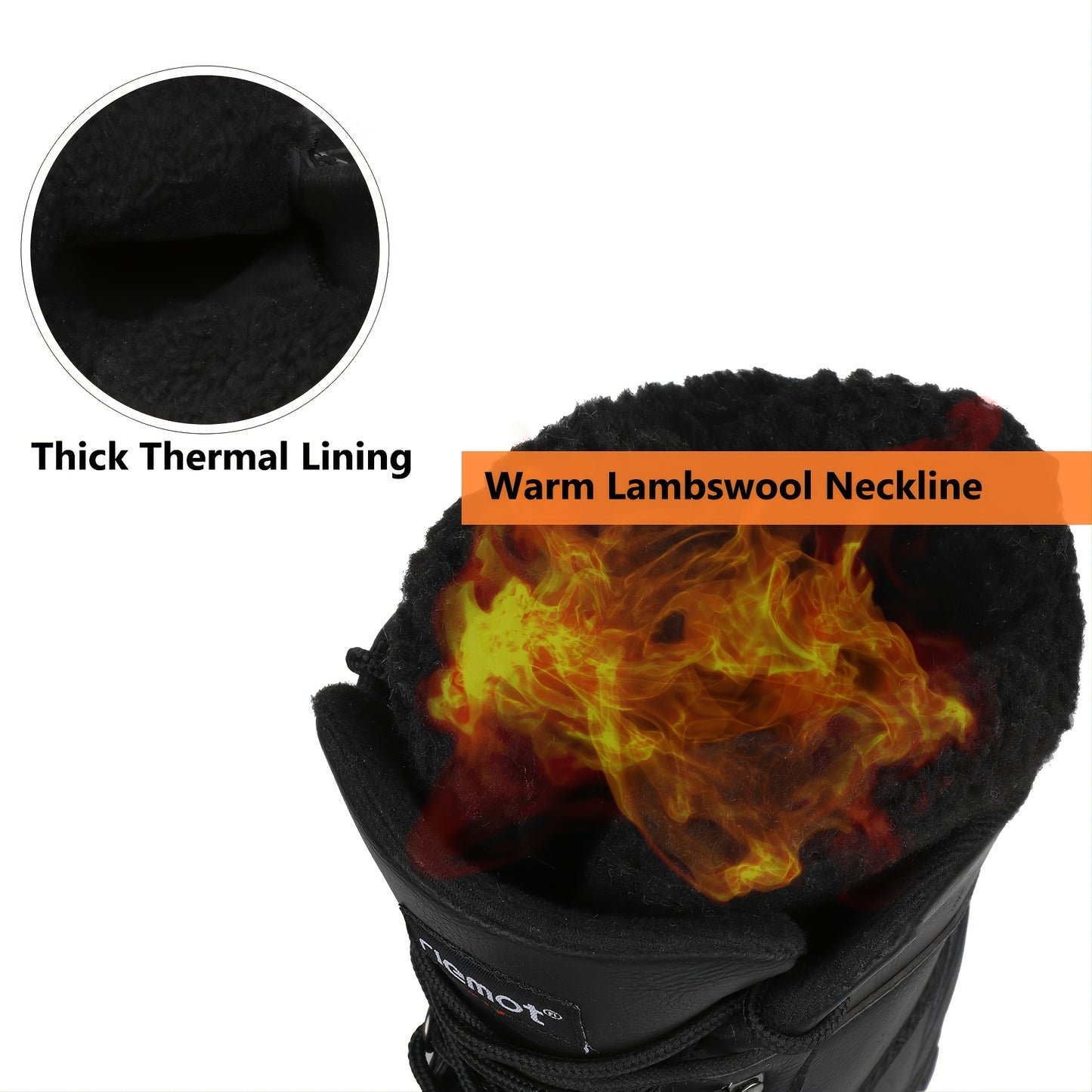 Warm Fleece Men's Snow Boots