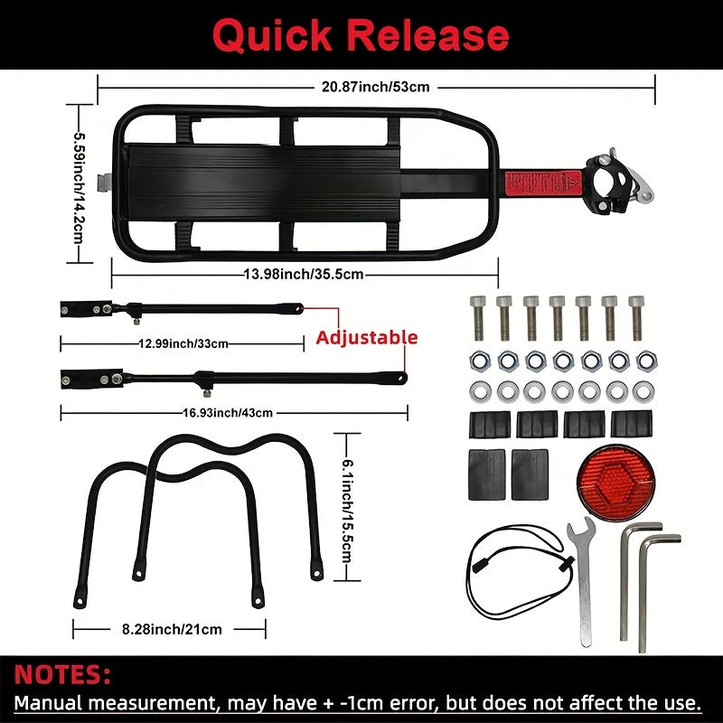 Heavy-Duty Bicycle Rear Rack