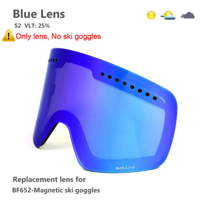 Magnetic Double Layer Ski Lens/Ski Goggles