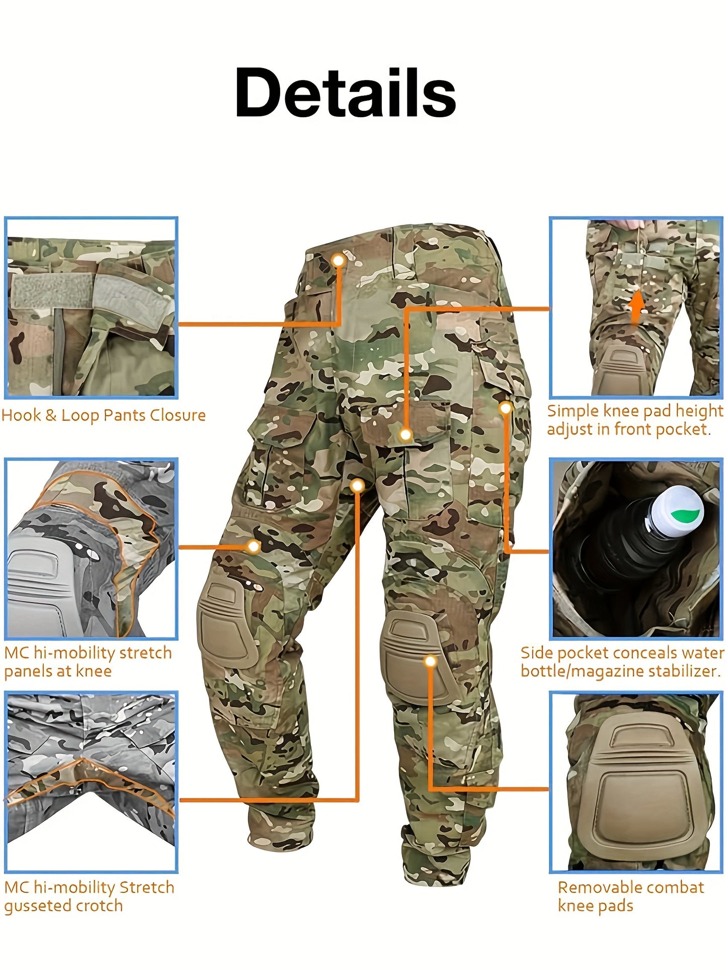 Mens Camouflage Tactical Pants