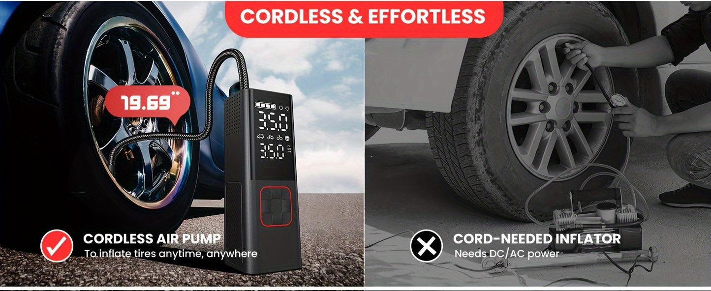 20000mAh Cordless Tire Inflator and Gauge