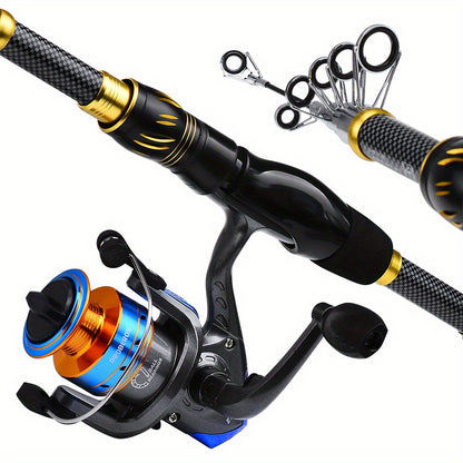 Telescoping Fishing Rod & Reel Combo Kit