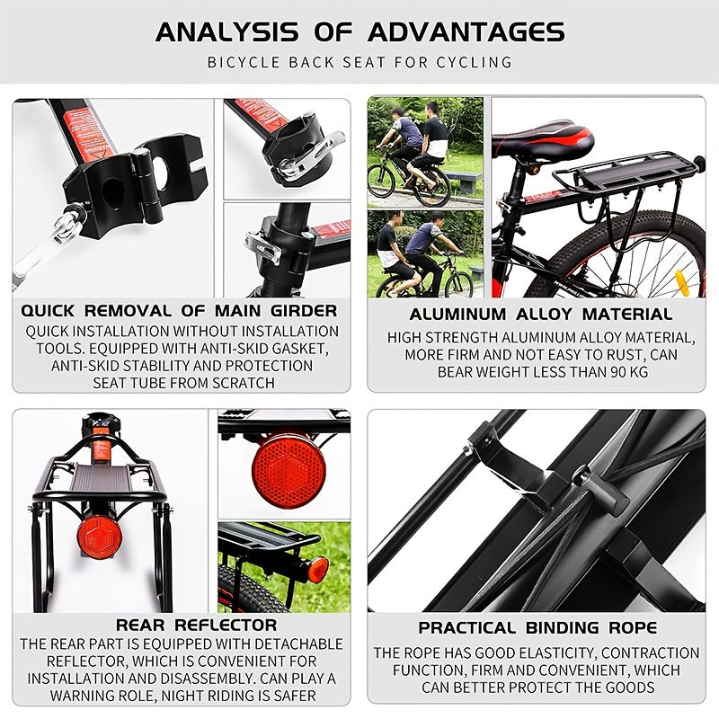 Heavy-Duty Bicycle Rear Rack