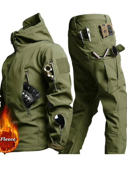 Men's Fleece Jacket And Pants Set