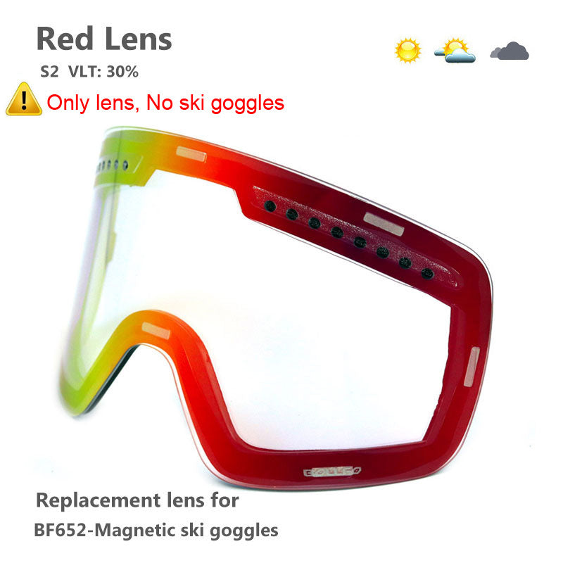 Magnetic Double Layer Ski Lens/Ski Goggles