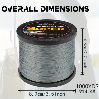 1000yds Braided Fishing Line - 6-100lb Test