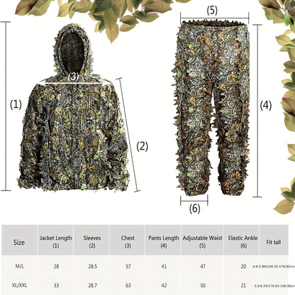 Lightweight Leafy Camouflage Suit