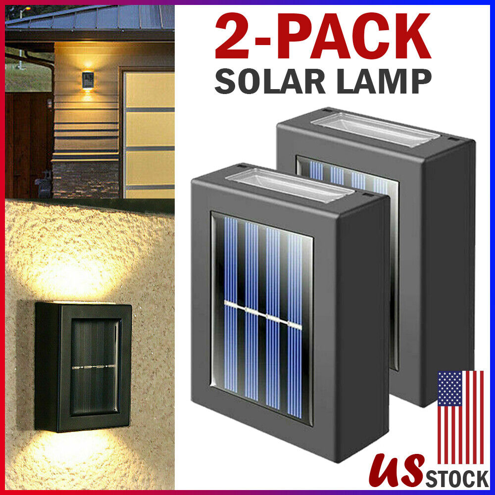 2 Pack Solar Deck Lights