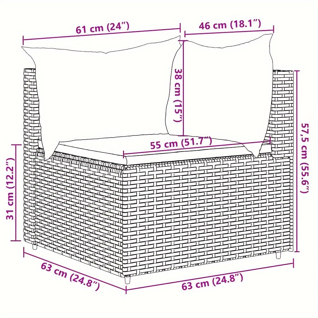 5 Piece Patio Lounge Set