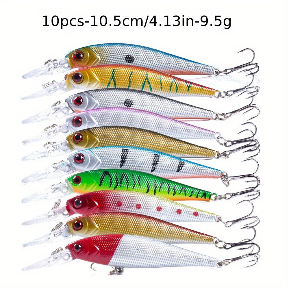 56pcs Deluxe Minnow Fishing Lures Kit