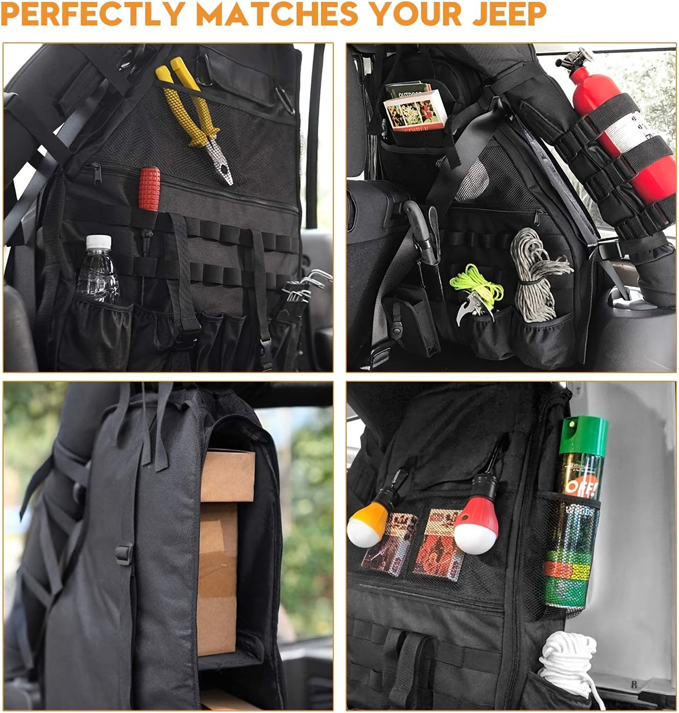 1pc/2pcs Roll Bar Storage Bag