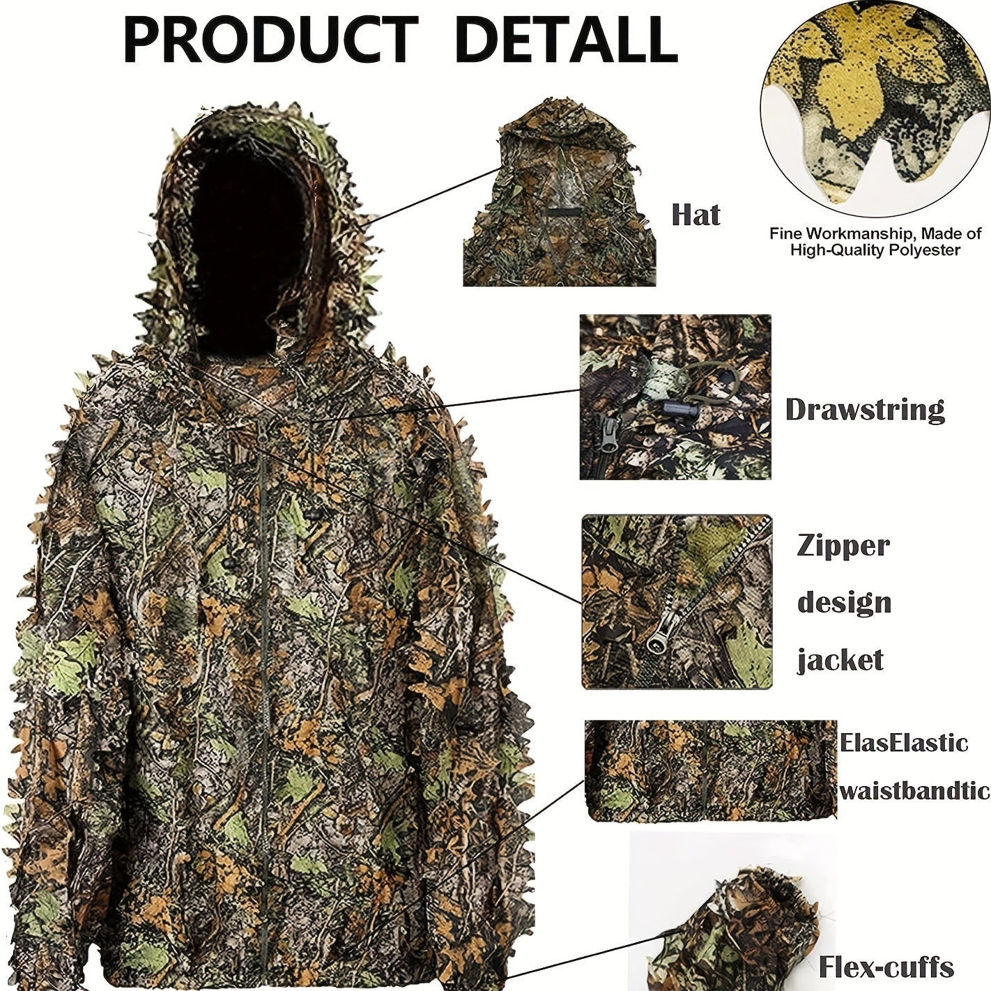 Lightweight Leafy Camouflage Suit