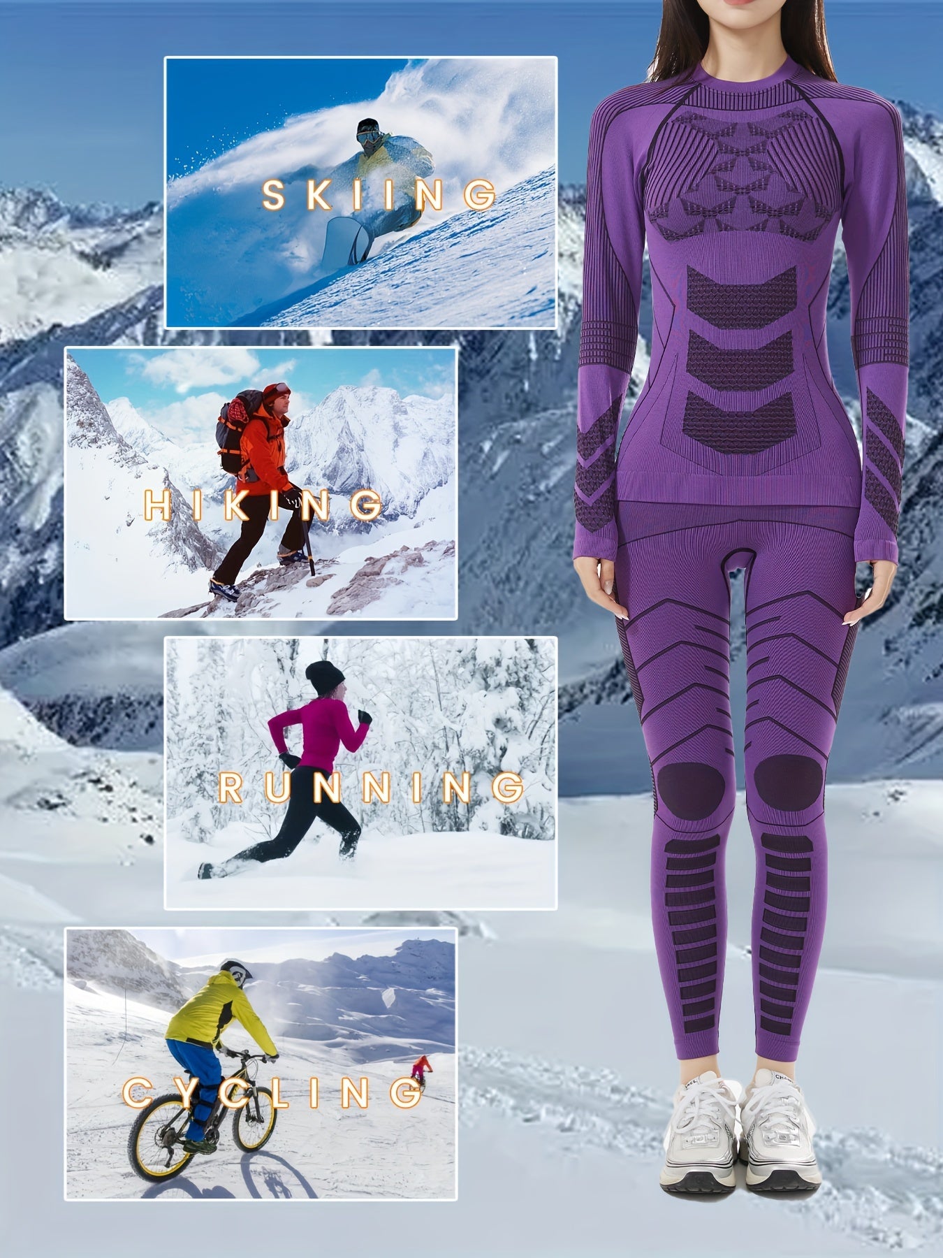 Womens Thermal Underwear Set