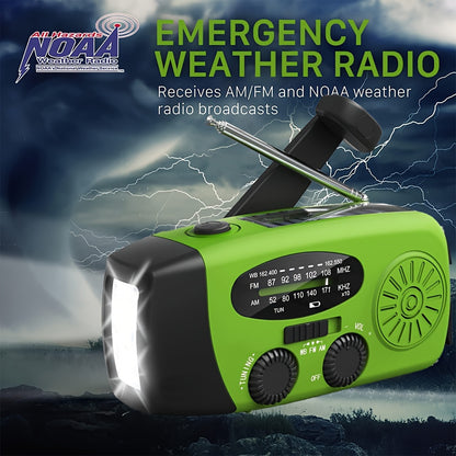 Solar & Hand Crank Emergency Radio/Flashlight