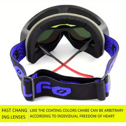 Magnetic Double Layer Ski Lens/Ski Goggles