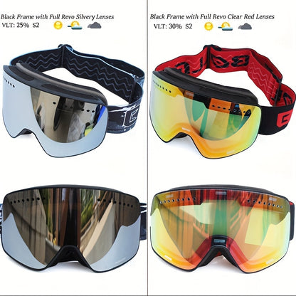 Magnetic Double Layer Ski Lens/Ski Goggles