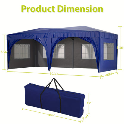 Pop-Up Canopy Tent with Removable Sidewalls