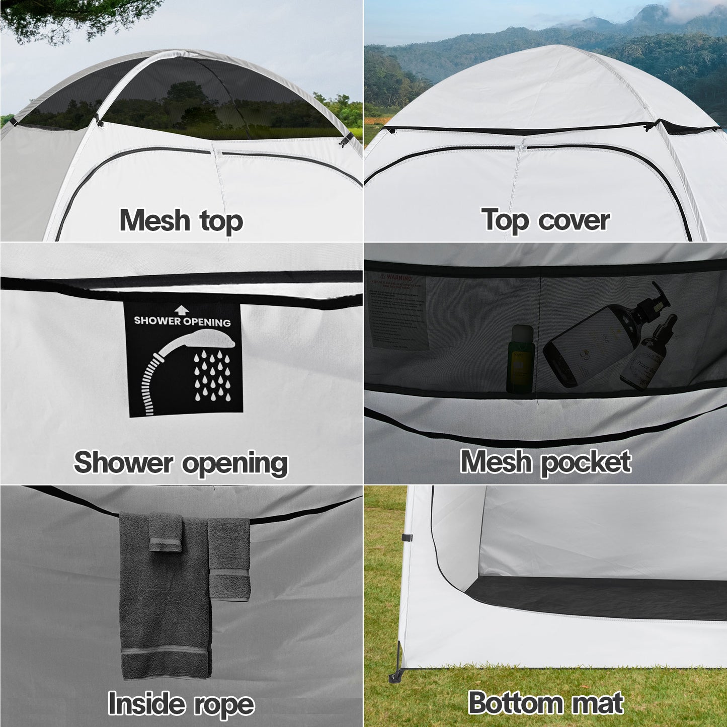 2-Room Pop-Up Privacy Tent