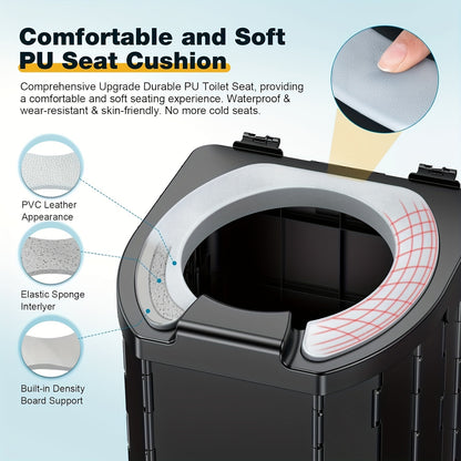 Deluxe Portable Folding Toilet