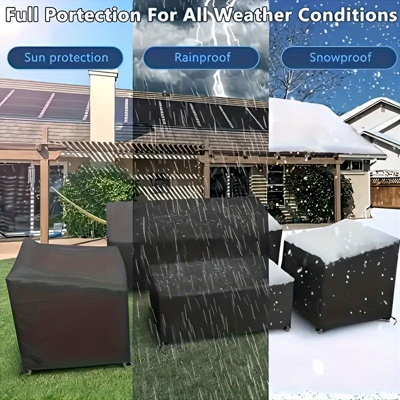 4pc Heavy Duty Waterproof Patio Furniture Cover Set