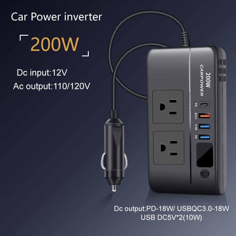 200W High-Power Car Inverter